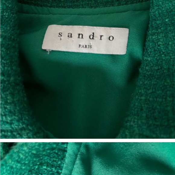 Sandro Green Short-Sleeve Jumpsuit - Picture 7 of 8